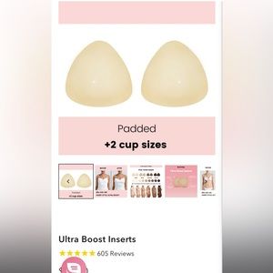 Boomba Padded Inserts. Size C. Brand New